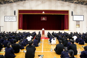 W77修学旅行結団式