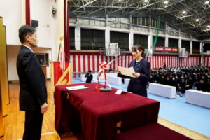 卒業式前日の様子